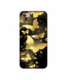 Amazon Brand - Solimo Designer Golden Butterfly Pattern 3D Printed Hard Back Case Mobile Cover for Vivo Y81i