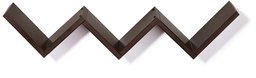 Amazon Brand - Solimo W-Shaped Floating Wall Shelf (Matte Finish, Wenge)