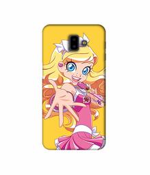 Amazon Brand - Solimo Designer Singing Girl Vector 3D Printed Hard Back Case Mobile Cover for Samsung Galaxy J6 Plus