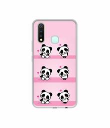 Amazon Brand - Solimo Designer Panda Pattern UV Printed Soft Back Case Mobile Cover for Vivo Y19