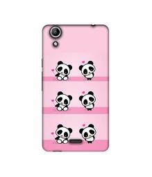 Amazon Brand - Solimo Designer Panda Pattern 3D Printed Hard Back Case Mobile Cover for Micromax Canvas Selfie 2 Q340