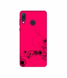 Amazon Brand - Solimo Designer Black Pattern on Pink 3D Printed Hard Back Case Mobile Cover for Asus Zenfone Max M1 ZB555KL