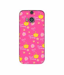 Amazon Brand - Solimo Designer Little Princess Pattern 3D Printed Hard Back Case Mobile Cover for HTC One M8