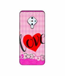 Amazon Brand - Solimo Designer Love Print On Cloth Pattern 3D Printed Hard Back Case Mobile Cover for Vivo S1 Pro