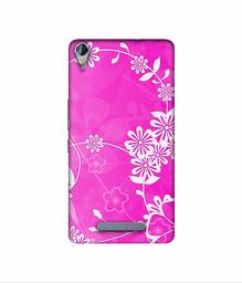 Amazon Brand - Solimo Designer Flower Pattern 3D Printed Hard Back Case Mobile Cover for Micromax Canvas Juice 3Plus Q394