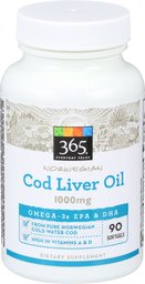 365 Everyday Value, Cod Liver Oil, 90 ct