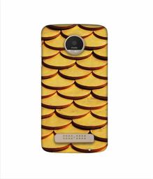 Amazon Brand - Solimo Designer Wooden Semi Circle Texture 3D Printed Hard Back Case Mobile Cover for Motorola Moto Z Play