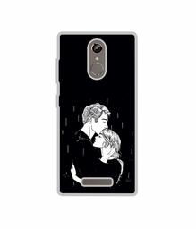 Amazon Brand - Solimo Designer Couples Standing in Rain UV Printed Soft Back Case Mobile Cover for Gionee S6s