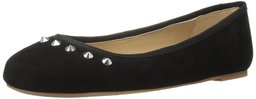 Amazon Brand - The Fix Women's Evelyn Studded Ballet Flat, Black, 6 M US