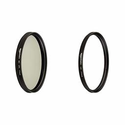 AmazonBasics UV Protection Lens Filter and Circular Polarizer Lens Set - 77 mm