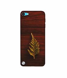 Amazon Brand - Solimo Designer Leaf on Wood 3D Printed Hard Back Case Mobile Cover for Apple iPod Touch 5th Generation