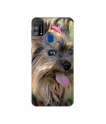 Amazon Brand - Solimo Designer Hairy Puppy 3D Printed Hard Back Case Mobile Cover for Samsung Galaxy M31