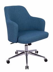 AmazonBasics Classic, Adjustable, Swivel Office Desk Chair with Casters and Twill Fabric, Navy