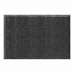 AmazonBasics Poly Linear-Rib Commercial Carpet Vinyl-Backed Mat 3X5 Pepper