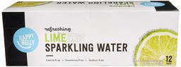 Amazon Brand - Happy Belly Lime Sparkling Water, 12ct