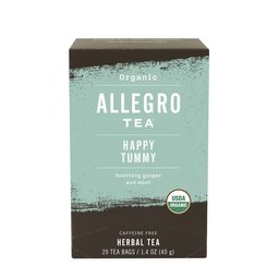 ALLEGRO TEA Organic Wellness Happy Tummy Tea, 20 CT