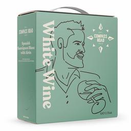 Amazon-Marke - Compass Road Weißwein Sauvignon Blanc mit Airén trocken, Spanien (Bag in Box), 5L