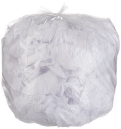 AmazonBasics bolsas de basura, césped y hojas, 150 unidades, 1,6 mil, Transparente, 44 Gallon