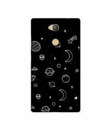 Amazon Brand - Solimo Designer Solar System 3D Printed Hard Back Case Mobile Cover for Sony Xperia L2