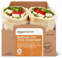 Amazon Kitchen, Moroccan-Style Spiced Chicken Wrap, 8.6 oz