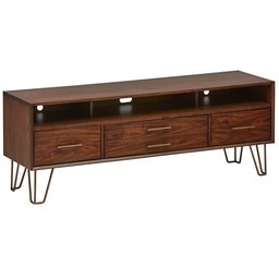 Amazon Brand – Rivet Bowlyn Mid-Century Modern Wood TV Media Table Stand, 64