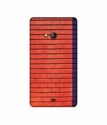 Amazon Brand - Solimo Designer Red and Purple Brick 3D Printed Hard Back Case Mobile Cover for Microsoft Lumia 540