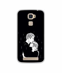 Amazon Brand - Solimo Designer Couples Standing in Rain UV Printed Soft Back Case Mobile Cover for Lyf Water 9