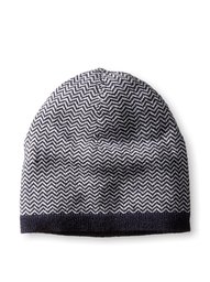 Thirty Five Kent Men's Cashmere Herringbone Hat, Blue