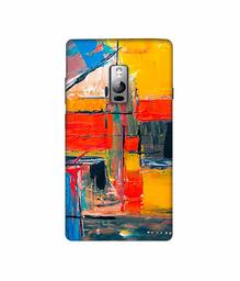 Amazon Brand - Solimo Designer Multicolor Squre Blocks 3D Printed Hard Back Case Mobile Cover for OnePlus 2