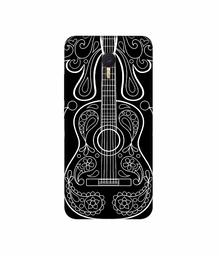 Amazon Brand - Solimo Designer White Gitar On Black 3D Printed Hard Back Case Mobile Cover for Meizu M3 Note