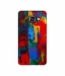 Amazon Brand - Solimo Designer Multiolor Brush Texture on Wall 3D Printed Hard Back Case Mobile Cover for Samsung Galaxy A3 (2016)