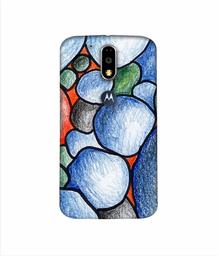 Amazon Brand - Solimo Designer Pebbles Drawing 3D Printed Hard Back Case Mobile Cover for Motorola Moto G4 Plus (with Logo Cut)