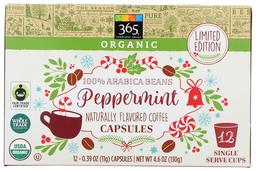 365 Everyday Value, Coffee Peppermint Capsule Organic, 0.92 Gram, 12 Pack