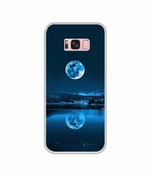 Amazon Brand - Solimo Designer Moon Pattern Print UV Printed Soft Back Case Mobile Cover for Samsung Galaxy S8 Plus