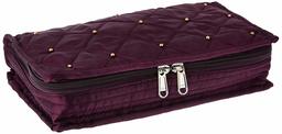 Amazon Brand - Solimo Satin Jewellery cum Makeup Kit, Purple