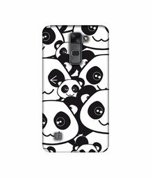 Amazon Brand - Solimo Designer Panda Texture 3D Printed Hard Back Case Mobile Cover for LG Stylus 2