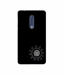 Amazon Brand - Solimo Designer Circle Pattern 3D Printed Hard Back Case Mobile Cover for Nokia 5