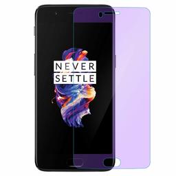 Amazon Brand - Solimo Anti Blue Ray Light Tempered Glass Screen Protector for OnePlus 5 with Installation Kit