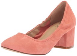 Amazon Brand - The Fix Women's Amaya Scrunched Pump, sorbet suede, 8.5 B US