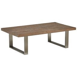 Amazon Brand – Stone & Beam Culver Reclaimed Industrial Wood Coffee Table, 55.1