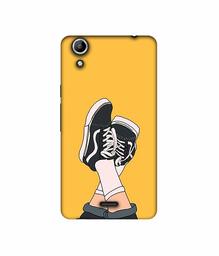 Amazon Brand - Solimo Designer Boy Shoes Pattern 3D Printed Hard Back Case Mobile Cover for Micromax Canvas Selfie 2 Q340