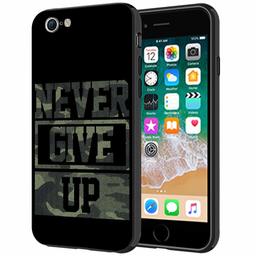 Amazon Brand - Solimo Designer Never Give Up Printed Hard Back Case Mobile Cover for Apple iPhone 7 & 8