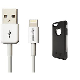 Otterbox Commuter Series Case for iPhone 6 and AmazonBasics Lightning Cable (6-Feet) Pack