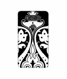 Amazon Brand - Solimo Designer S Shape Rangoli 3D Printed Hard Back Case Mobile Cover for LG V20