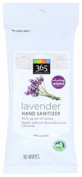 365 Everyday Value, Hand Sanitizer Wipes, Lavender, 10 ct