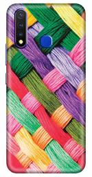 Amazon Brand - Solimo Designer Colorful Yarn Pattern 3D Printed Hard Back Case Mobile Cover for Vivo Y19 / Vivo U20