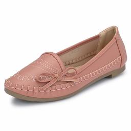 Flavia Women's Pink Ballet Flats-4 UK (36 EU) (5 US) (FL-913/PNK)