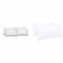 AmazonBasics 100% Cotton Soft Pillow Case with Zip