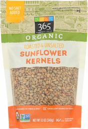 365 Everyday Value, Organic Sunflower Kernels, Roasted & Unsalted, 12 oz