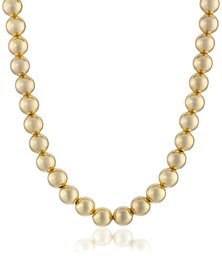 [Find] Amazon Collection Gold Plated Sterling Silver 6 mm Bead Necklace